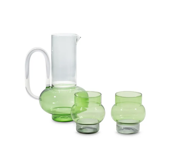 BUMP SHORT GLASSES GREEN X 2 Tom Dixon. - Milk Concept Boutique