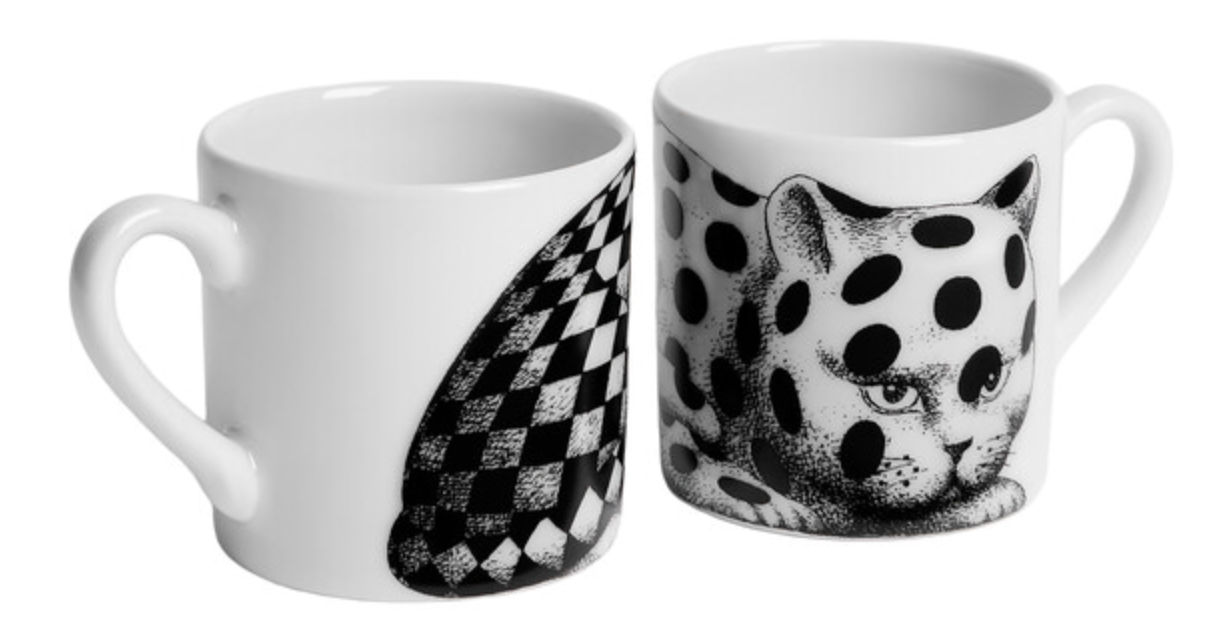 Fornasetti Set of 2 Coffee cups High Fidelity