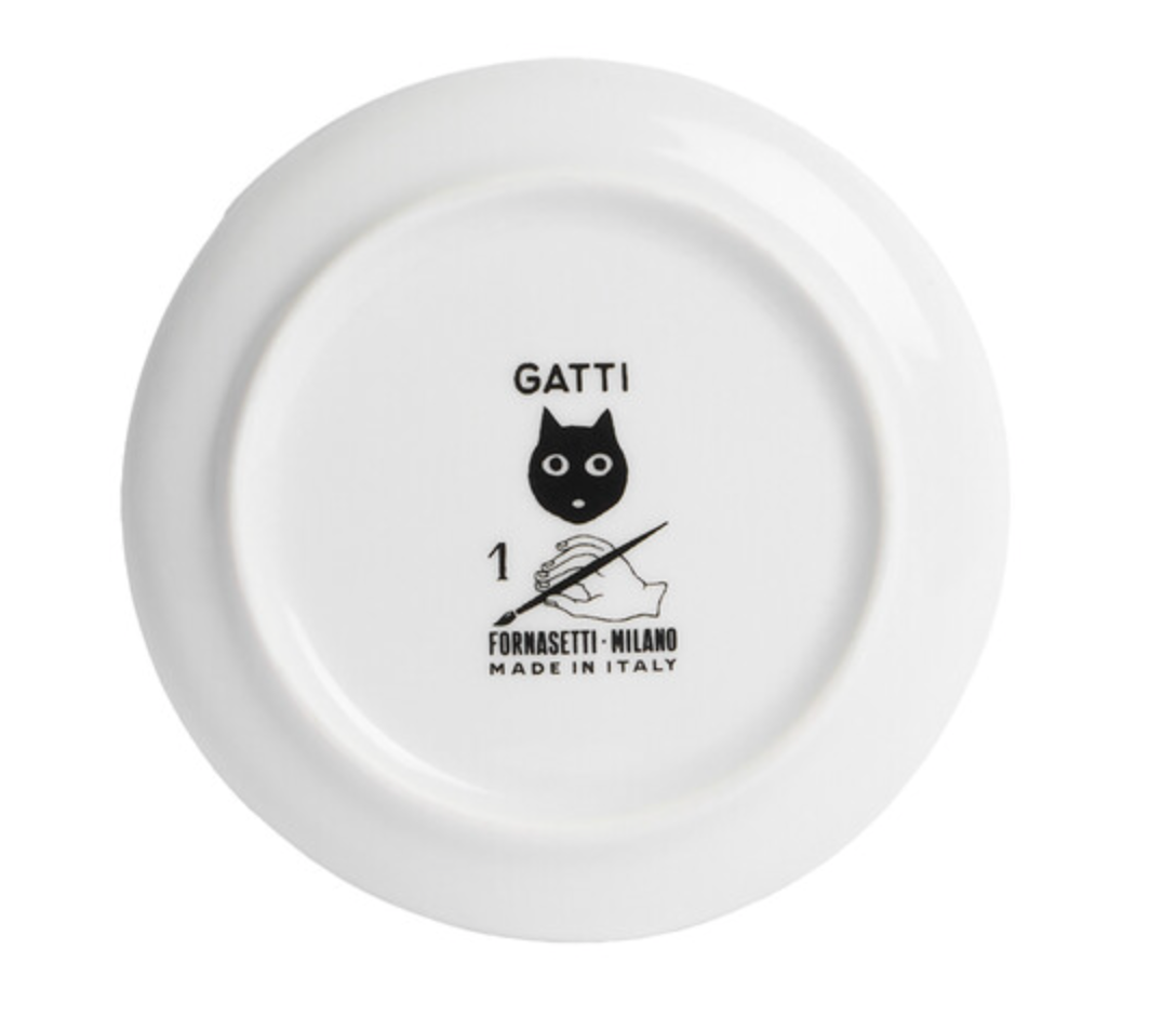 Fornasetti coaster GATTO nr 1 - Milk Concept Boutique