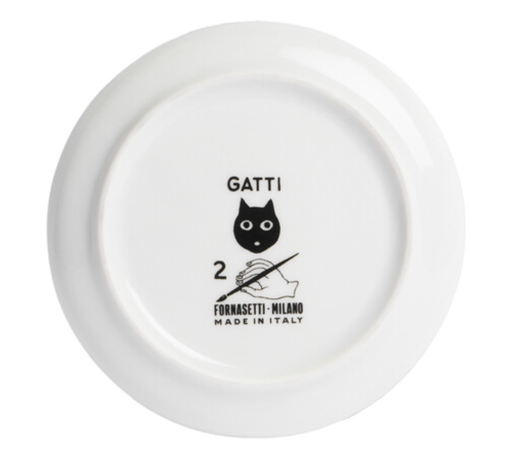 Fornasetti coaster GATTO nr 2