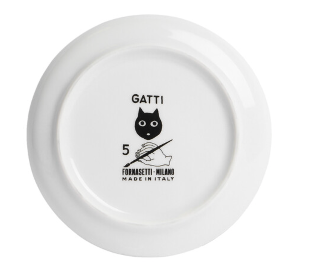 Fornasetti coaster GATTO nr 5