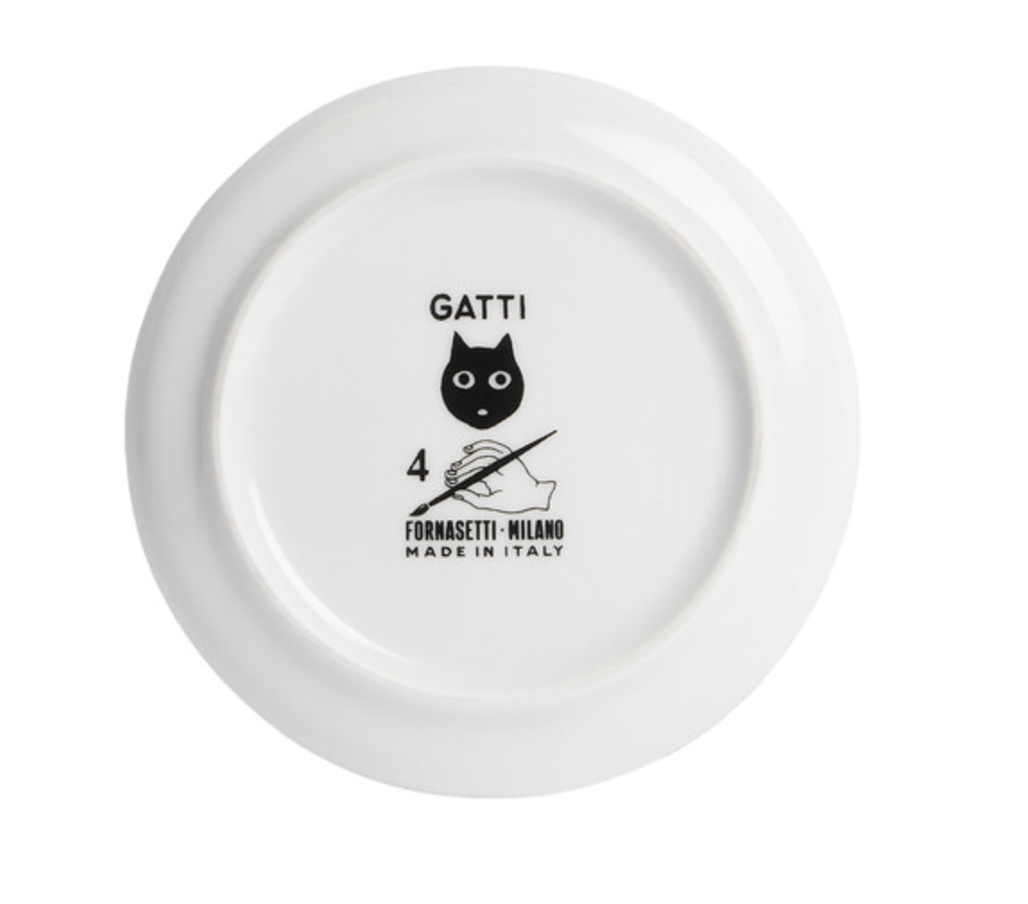Fornasetti coaster GATTO nr 4 - Milk Concept Boutique