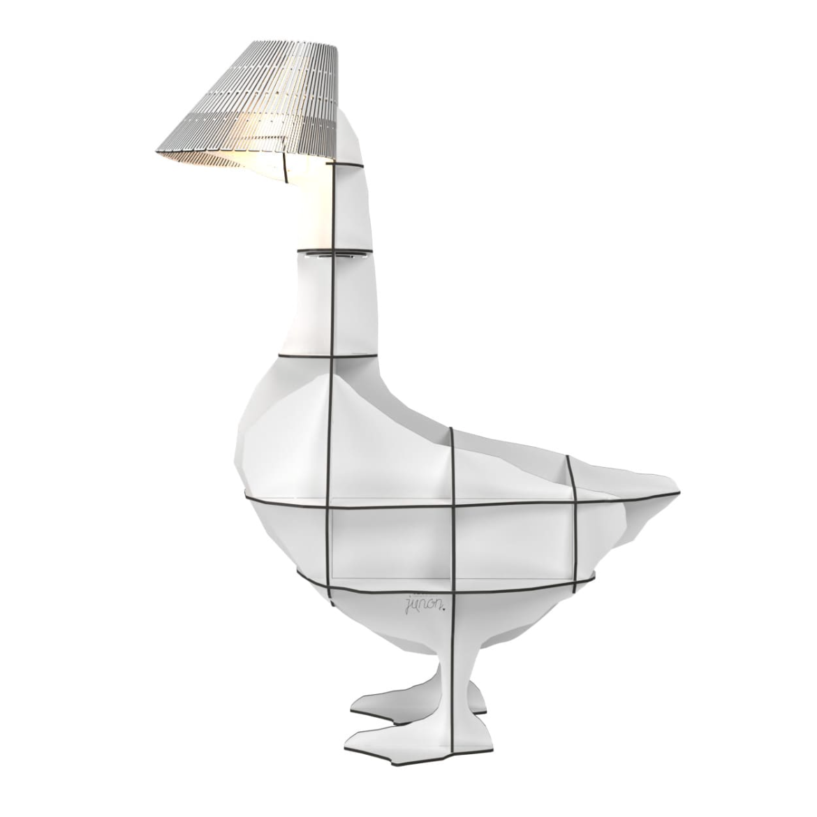 Junon side table with lamp by Ibride - Milk Concept Boutique