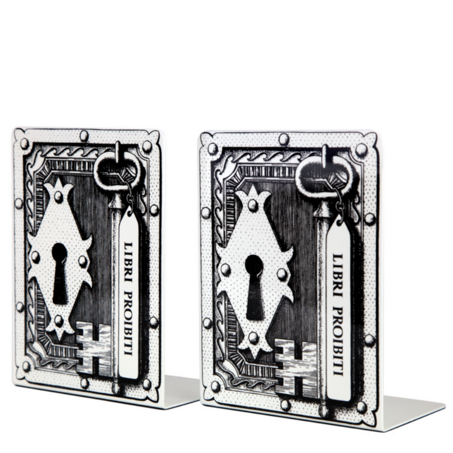 Fornasetti Bookends Libri Proibiti black & white - Milk Concept Boutique