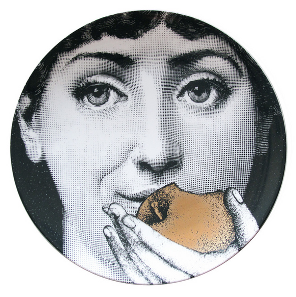 Fornasetti  Wall Plate T&V 360 gold - Milk Concept Boutique