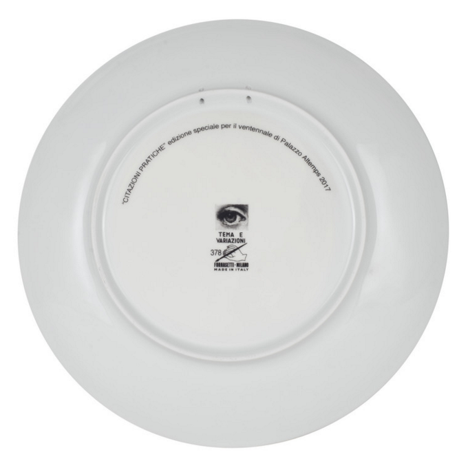 Fornasetti Wall Plate T&V 378 - Milk Concept Boutique