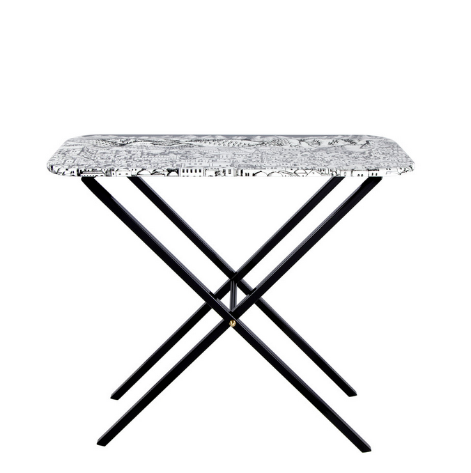 Fornasetti Tray 25x60 Egocentrismo black/white - Milk Concept Boutique