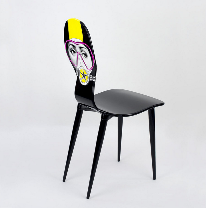 Fornasetti Chair Silviasub yellow/mask pink - Milk Concept Boutique