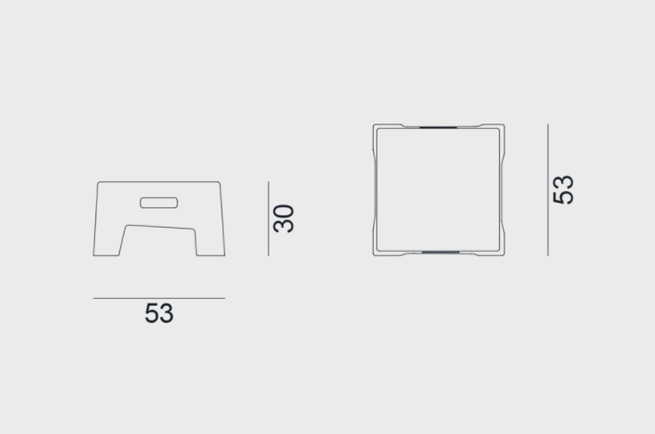 Coffee table Ottoman InOut 45 - Milk Concept Boutique