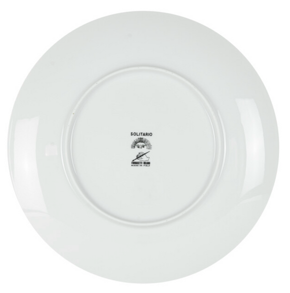 Fornasetti Plate ∅31cm Solitario white/black - Milk Concept Boutique