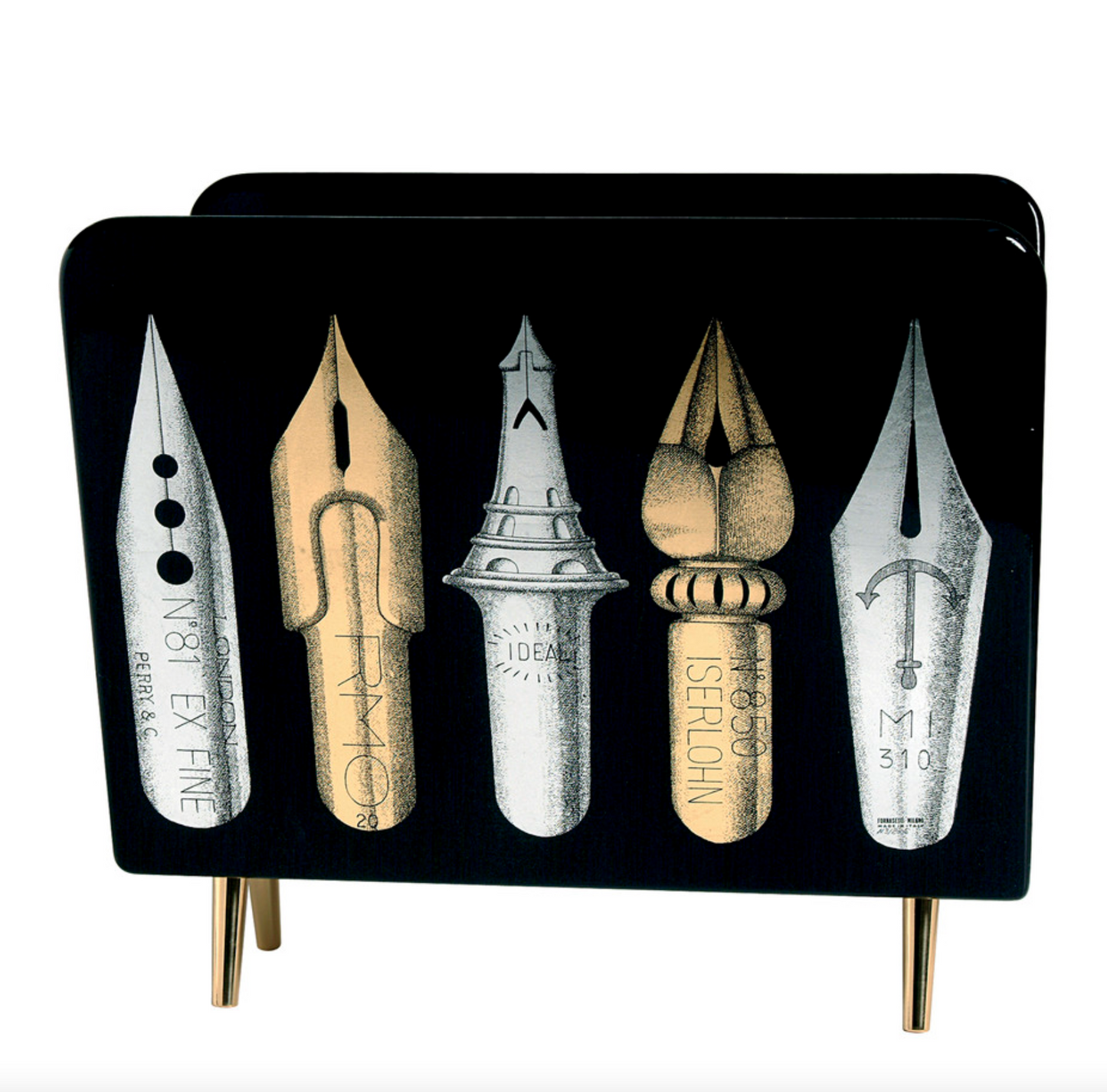 Magazine rack Pennini gold/silver/black - Milk Concept Boutique