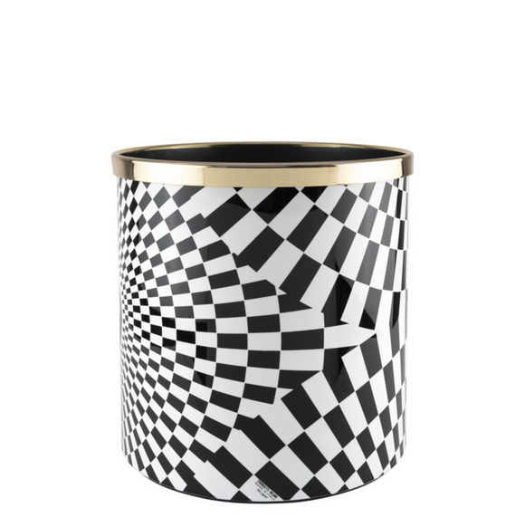 Fornasetti Paper Basket Solecentrismo Black & White - Milk Concept Boutique