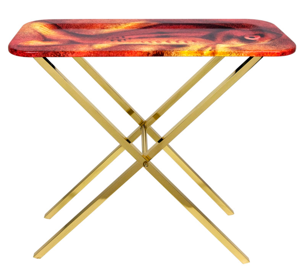 Fornasetti Tray holder 25x60cm brass - Milk Concept Boutique