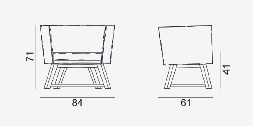 Gervasoni Gray 08 Armchair - Milk Concept Boutique
