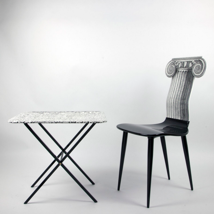 Fornasetti Tray holder 48x60cm brass - Milk Concept Boutique