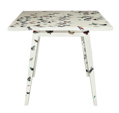 Fornasetti table Square,  Farfalle colour/white - Milk Concept Boutique