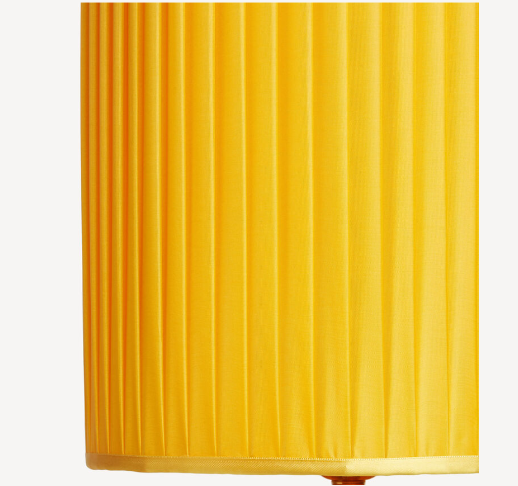 Fornasetti Silk pleated lampshade, yellow - Milk Concept Boutique