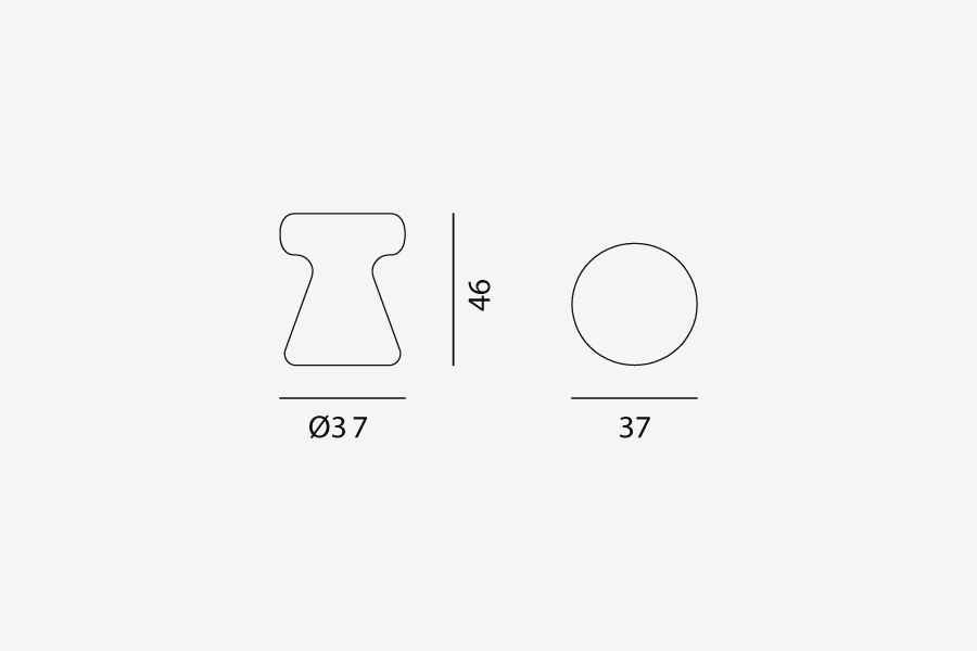 Ceramic stool InOut - STRIPES - Milk Concept Boutique