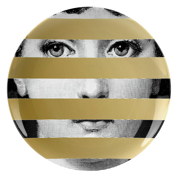 Fornasetti  wall plate T&V 29 gold - Milk Concept Boutique