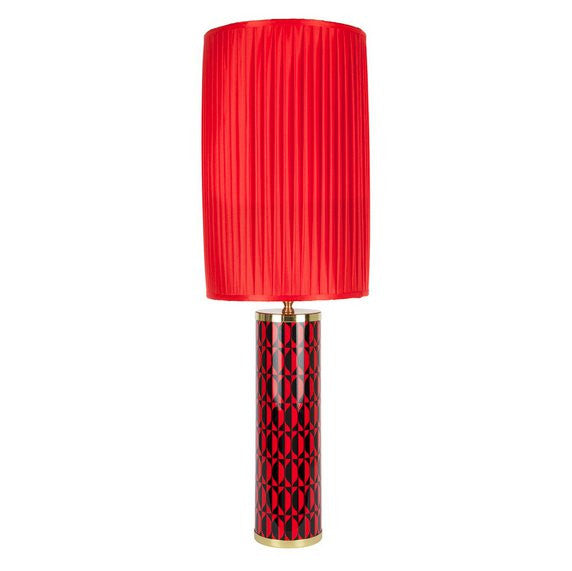 Fornasetti Silk pleated lampshade, red - Milk Concept Boutique