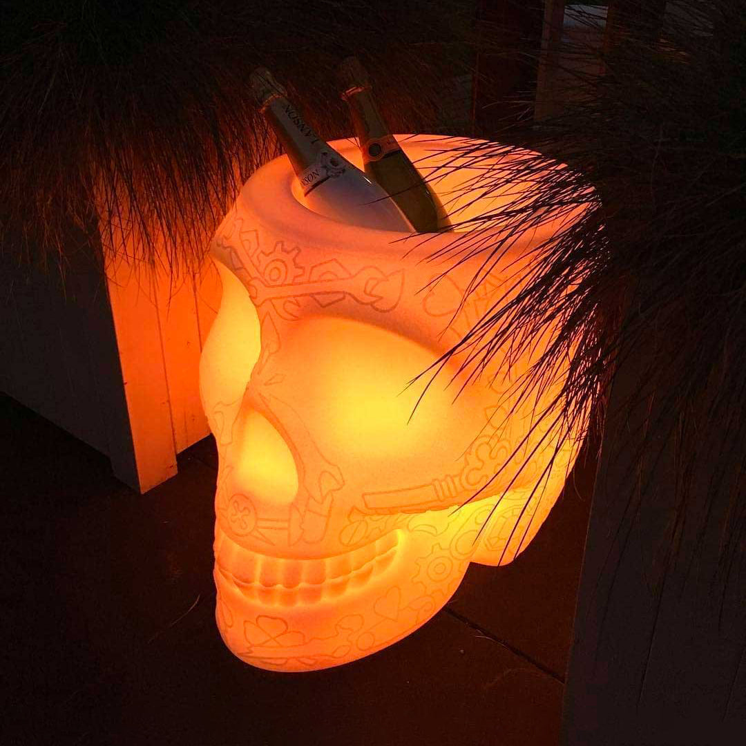 MEXICO Planter and Champagne Cooler Lamp with rechargeable Led by Studio Job - Milk Concept Boutique