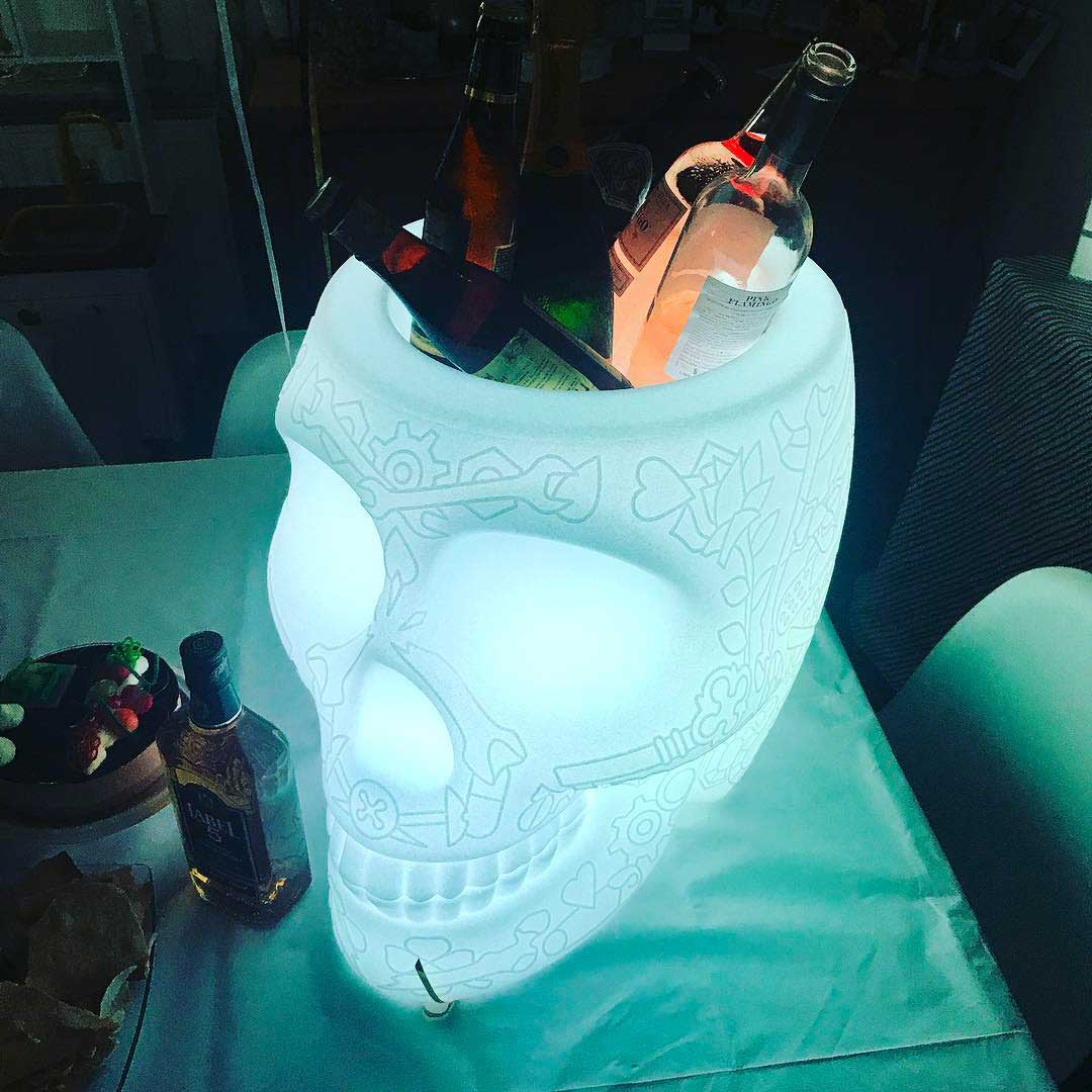 MEXICO Planter and Champagne Cooler Lamp with rechargeable Led by Studio Job - Milk Concept Boutique