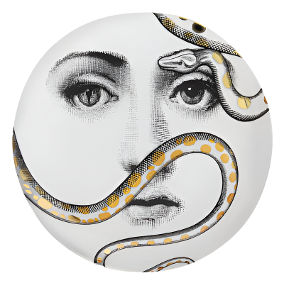 Fornasetti  Wall Plate T&V 409 gold - Milk Concept Boutique