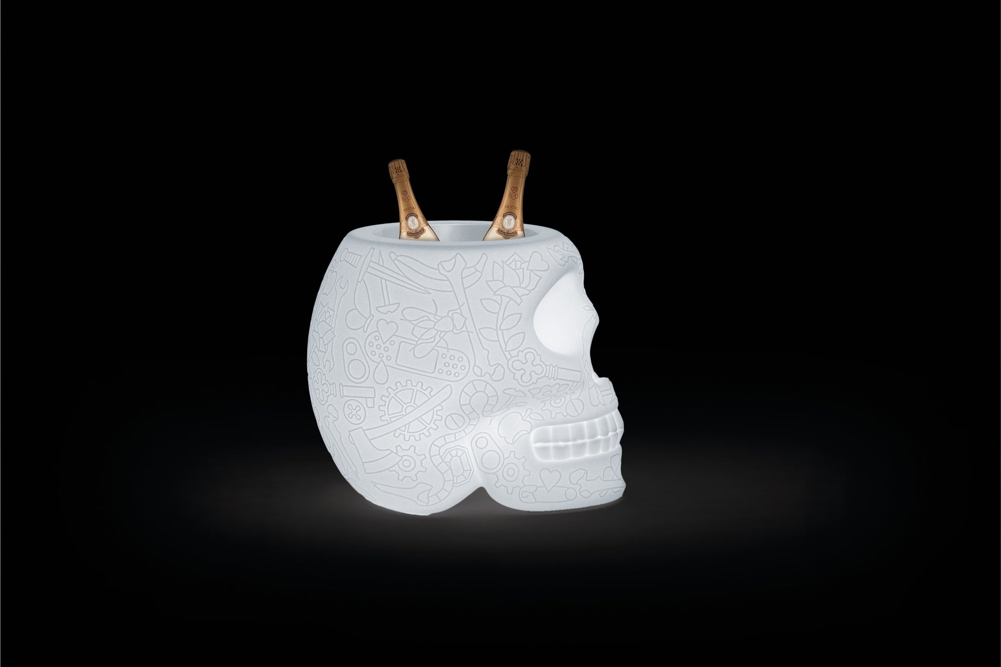 MEXICO Planter and Champagne Cooler Lamp with rechargeable Led by Studio Job - Milk Concept Boutique