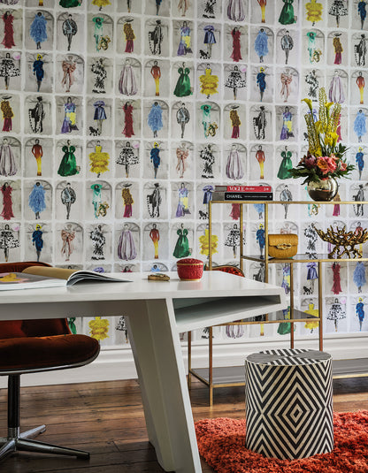 Couture Carousel with Windows Wallpaper - Milk Concept Boutique