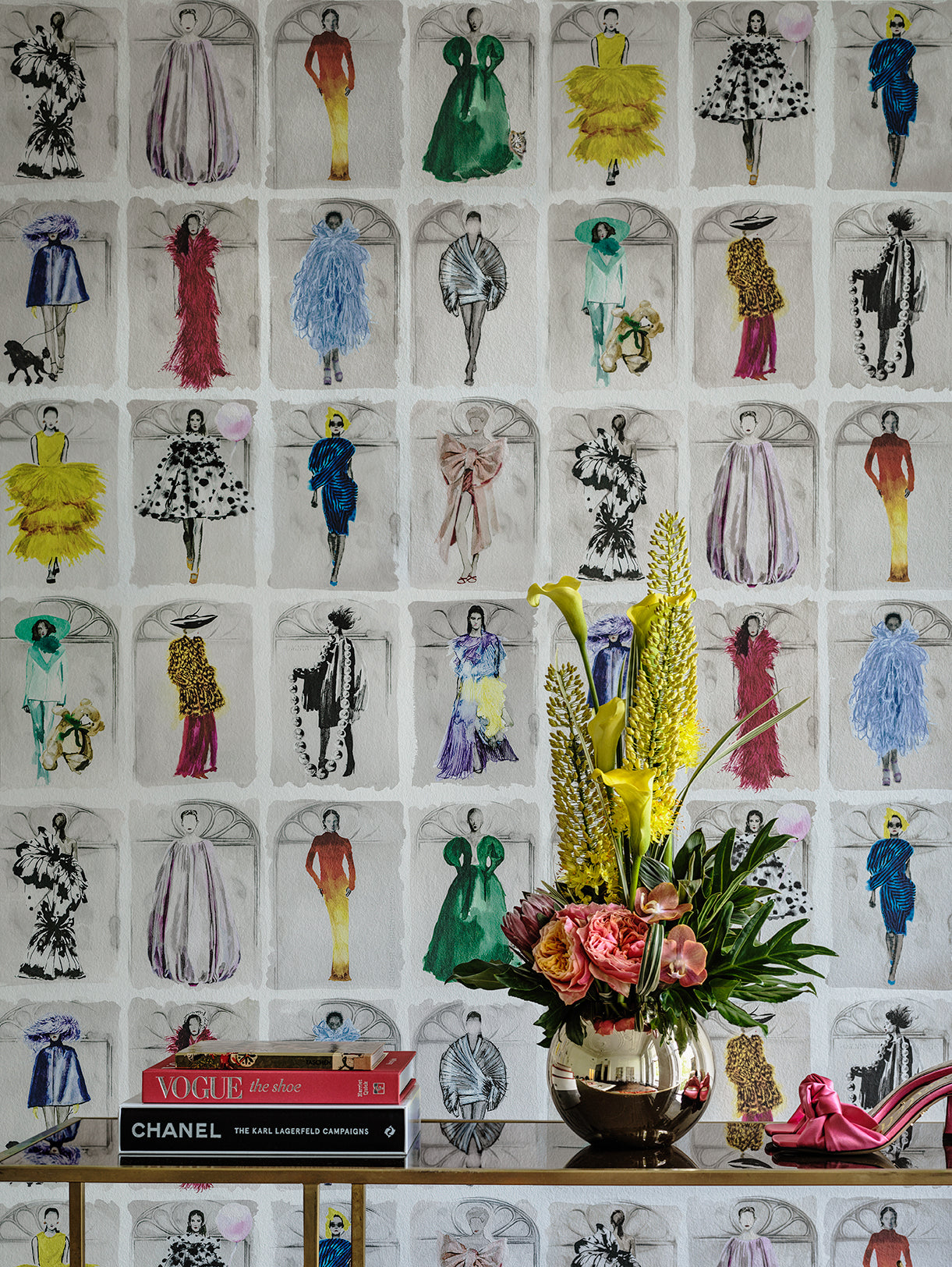 Couture Carousel with Windows Wallpaper - Milk Concept Boutique