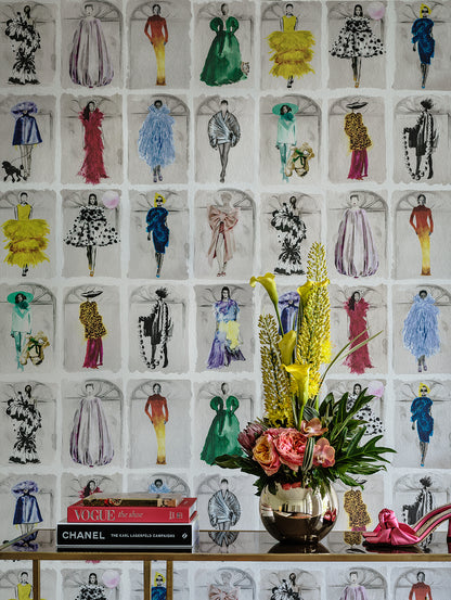 Couture Carousel with Windows Wallpaper - Milk Concept Boutique