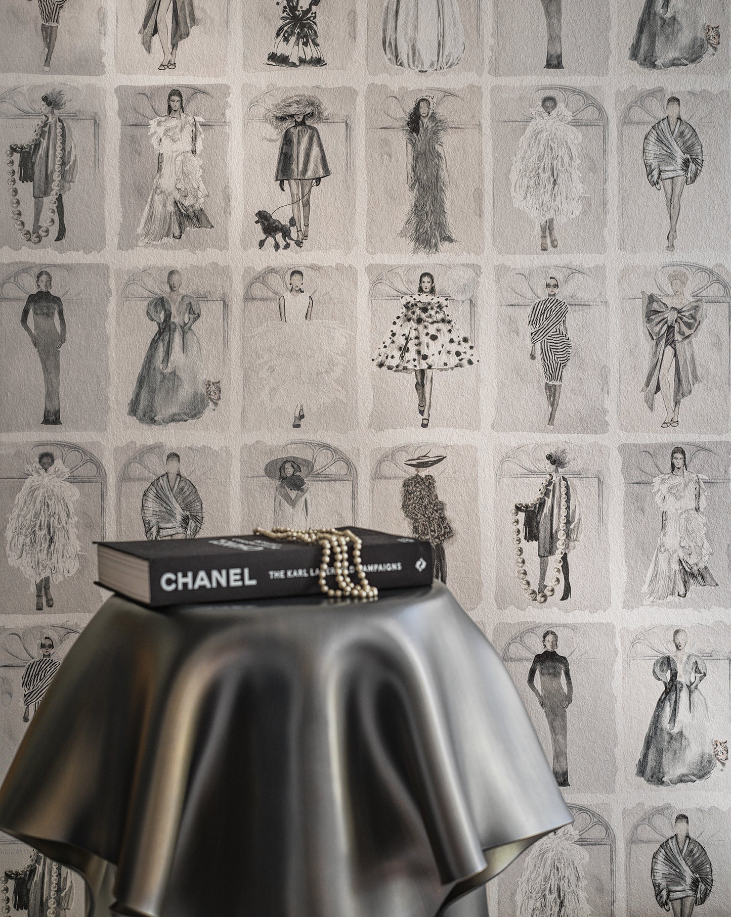 Couture Carousel with Windows Wallpaper - Milk Concept Boutique