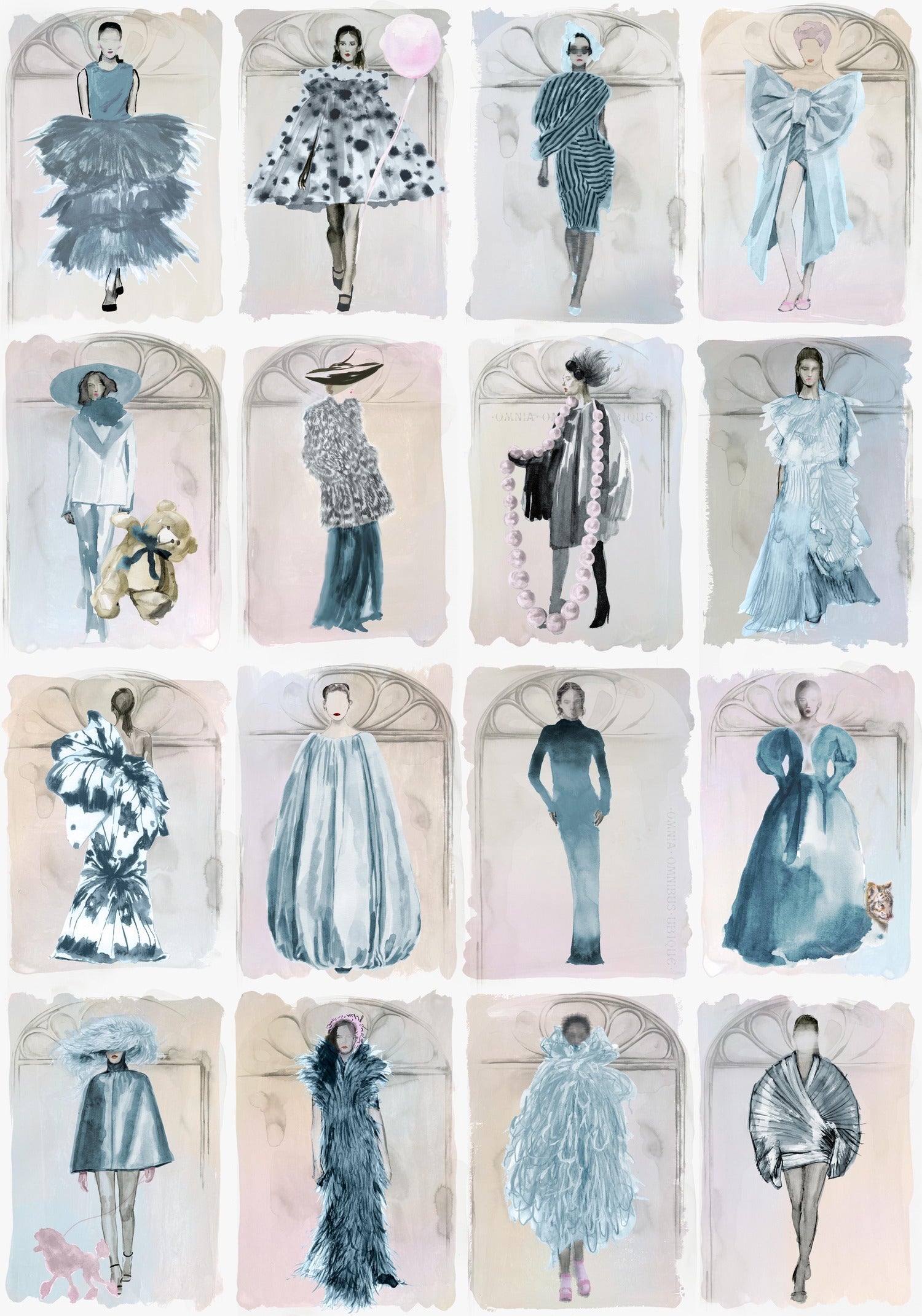 Couture Carousel with Windows Wallpaper - Milk Concept Boutique