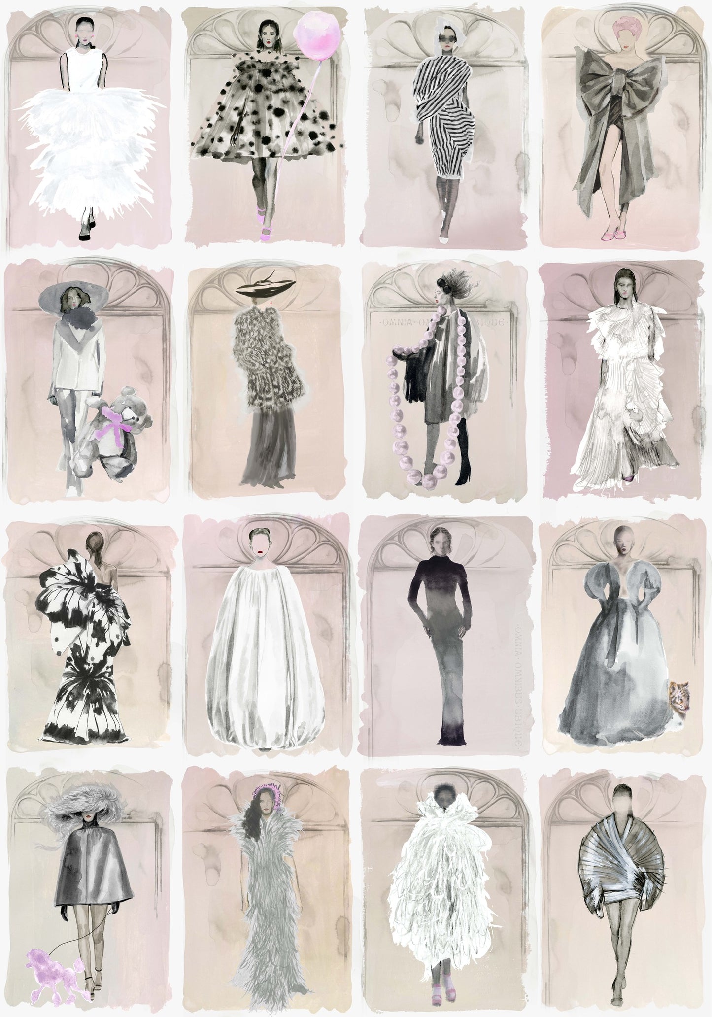 Couture Carousel with Windows Wallpaper - Milk Concept Boutique