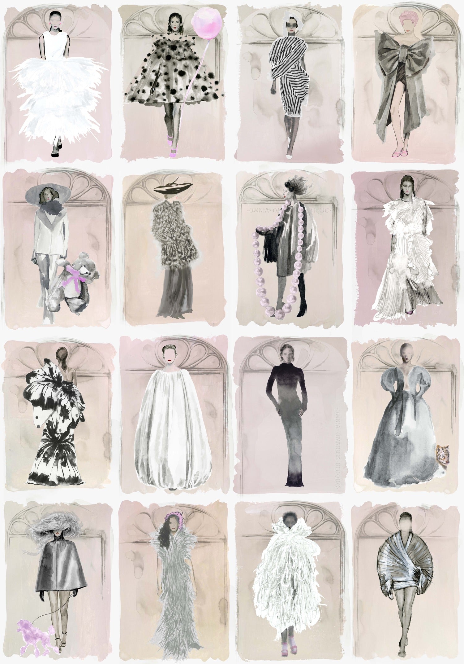 Couture Carousel with Windows Wallpaper - Milk Concept Boutique