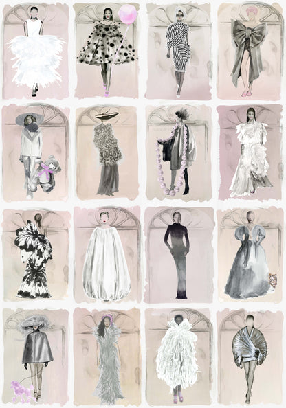 Couture Carousel with Windows Wallpaper - Milk Concept Boutique