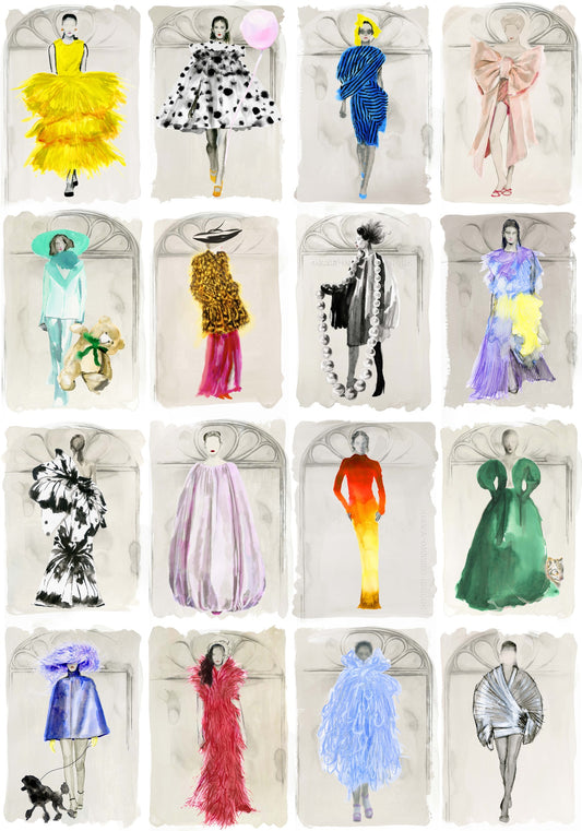 Couture Carousel with Windows Wallpaper - Milk Concept Boutique