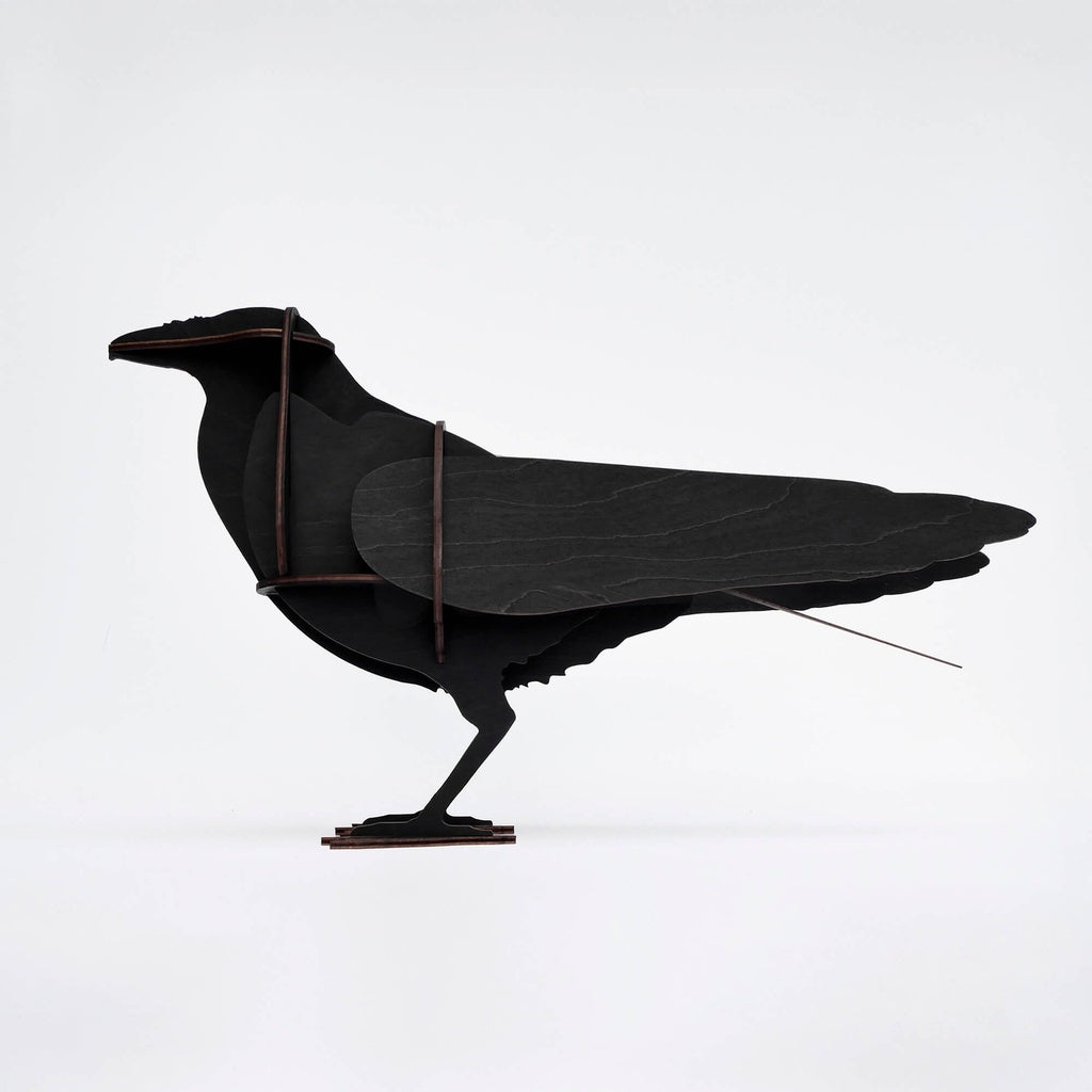 The Great Ravens EDGAR Black Wood by Ibride - Milk Concept Boutique