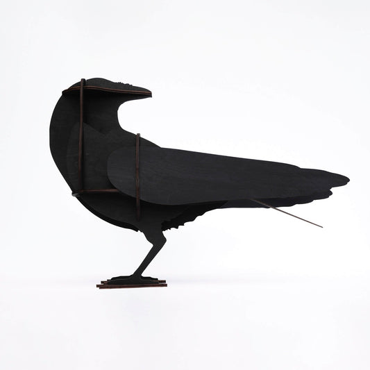 The Great Ravens GUSTAV Black Wood by Ibride - Milk Concept Boutique