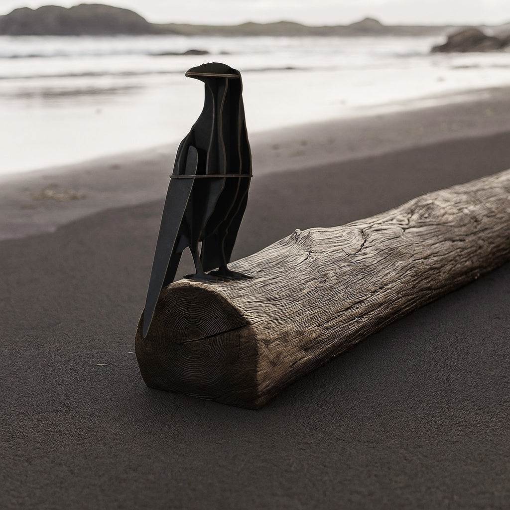 The Great Ravens ALFRED Black Wood by Ibride - Milk Concept Boutique