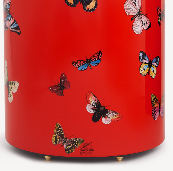 Fornasetti Umbrella Stand Butterflies on Red - Milk Concept Boutique
