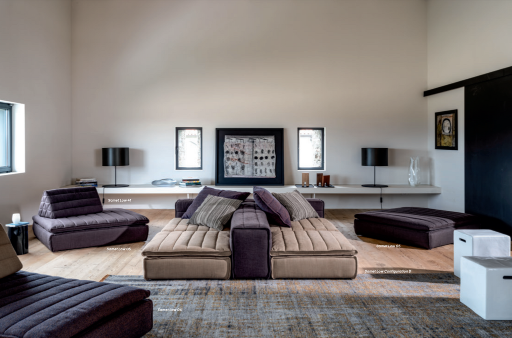 Gervasoni Samet Low Modular Sofa Milk Concept Boutique