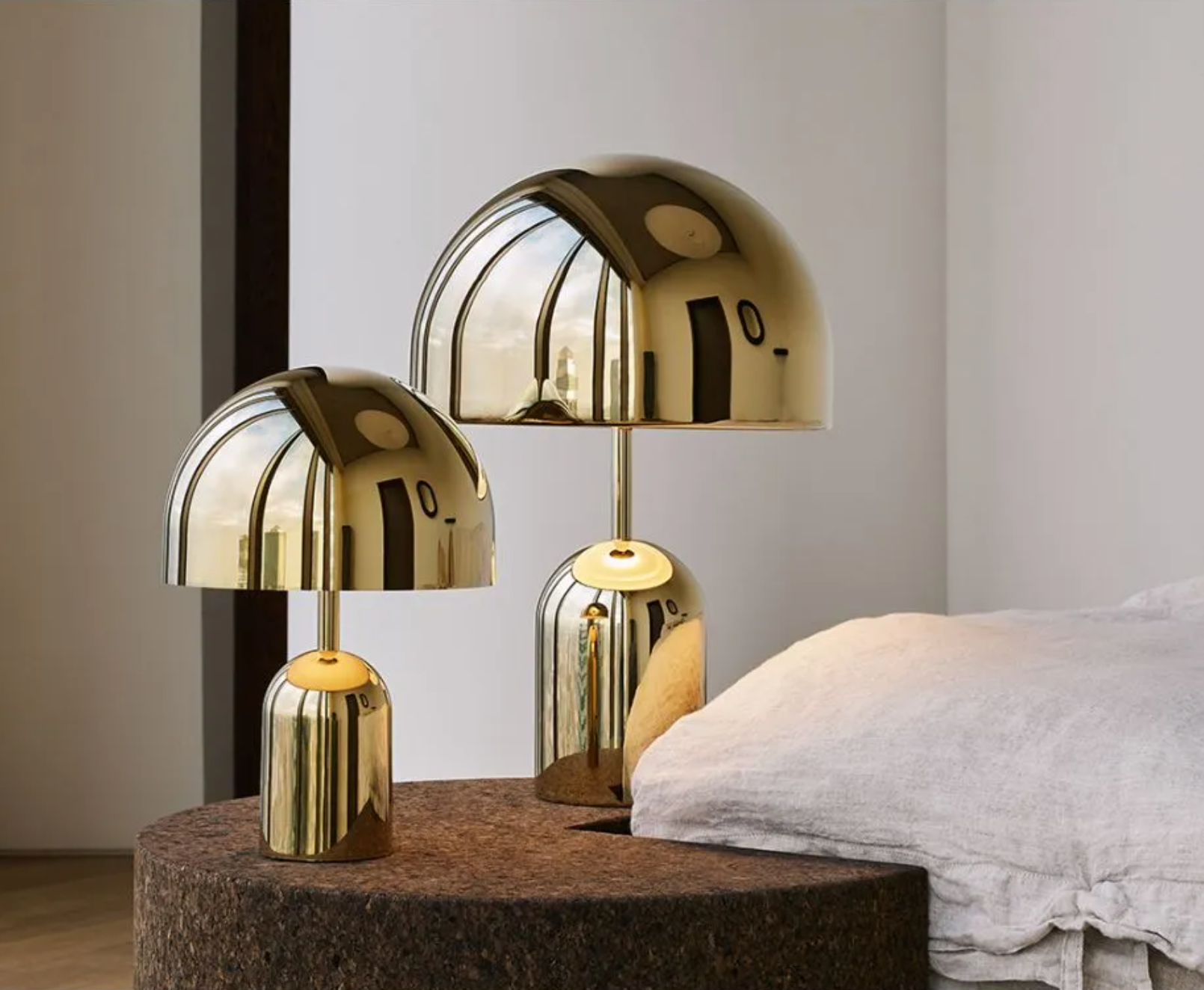 Bell shop table copper