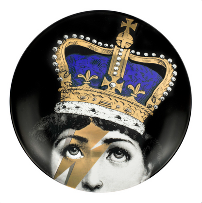 Fornasetti Wall Plate T&V 389 Qeen Lina Gold & Platinum - Milk Concept Boutique