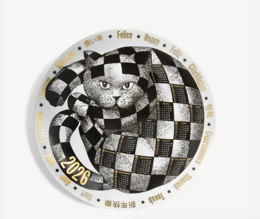 Fornasetti Calendar Wall Plate 2026
