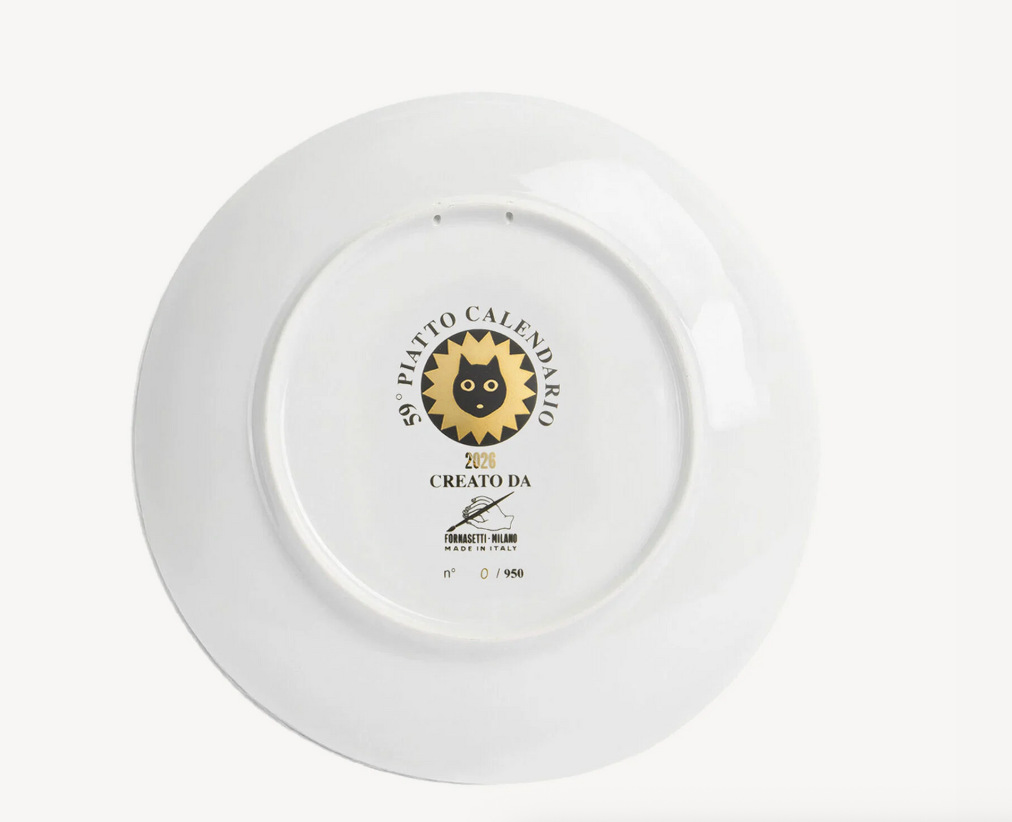 Fornasetti Calendar Wall Plate 2026