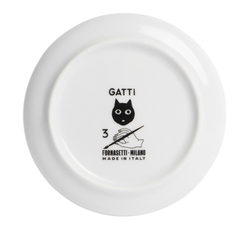 Fornasetti coaster GATTO nr 3 - Milk Concept Boutique