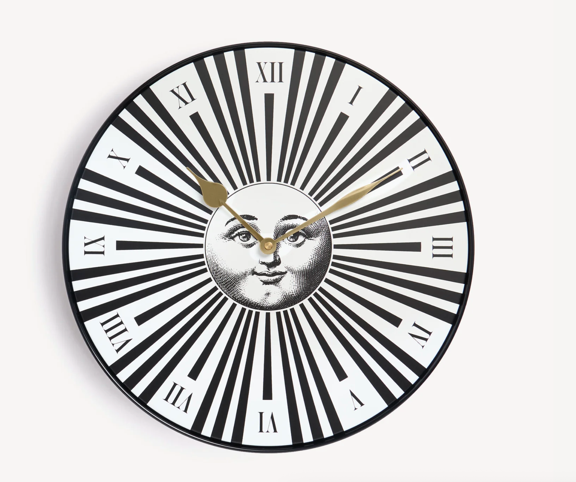 Fornasetti wall clock Sole Raggiante black&white - Milk Concept Boutique