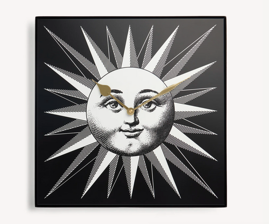 Fornasetti wall clock Grande Sole black&white - Milk Concept Boutique