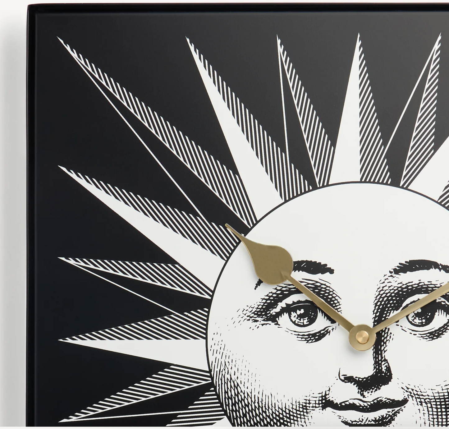 Fornasetti wall clock Grande Sole black&white - Milk Concept Boutique